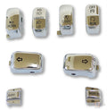 8 PC Switch Cap Set with Audio Chrome For Harley-Davidson
