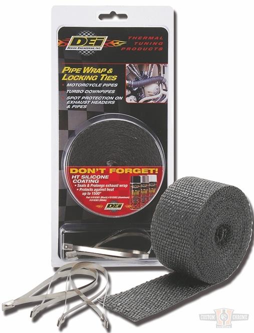 Black Wrap and Locking Tie Kit For Harley-Davidson