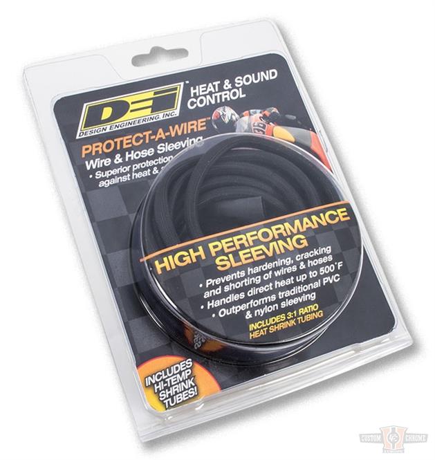 Black 5 Feet Protect-A-Wire 13 mm Wide For Harley-Davidson