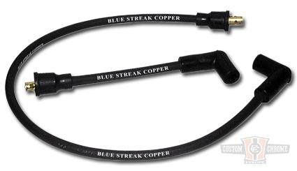 Blue Streak Copper Plug Wires with Magneto For Harley-Davidson