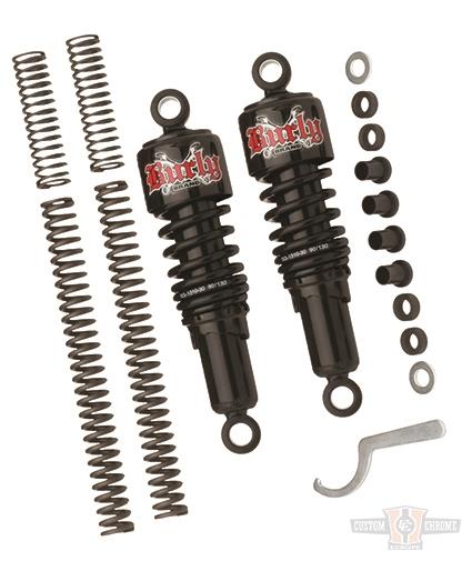 Slammer Kit with black rear shocks For Harley-Davidson