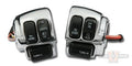 Chrome Switch Housing with Black Switches For Harley-Davidson