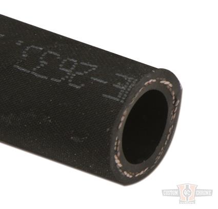 Fuel Hose 1/4", Black Rubber, 15 meter, 6 bar For Harley-Davidson