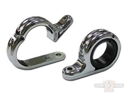 Universal Handlebar Clamp Chrome For Harley-Davidson