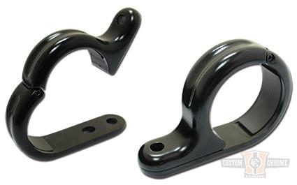 Universal Handlebar Clamp Black For Harley-Davidson
