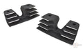 Black Hi-Lighted Finned Headbolt Covers For Harley-Davidson