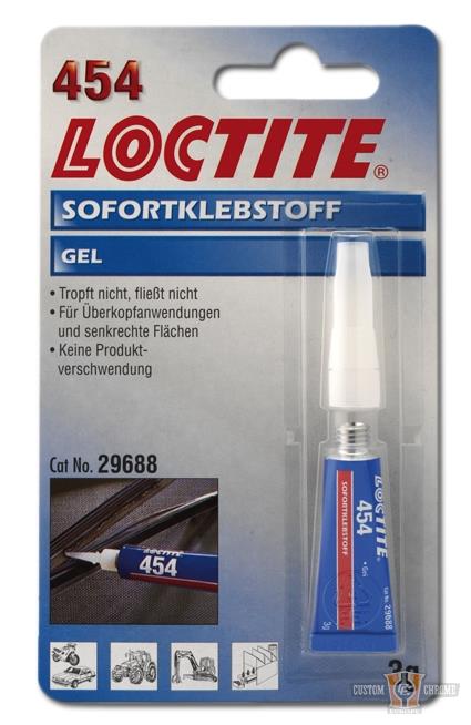 Loctite 454 Quick Gel Super Glue - 3gr For Harley-Davidson