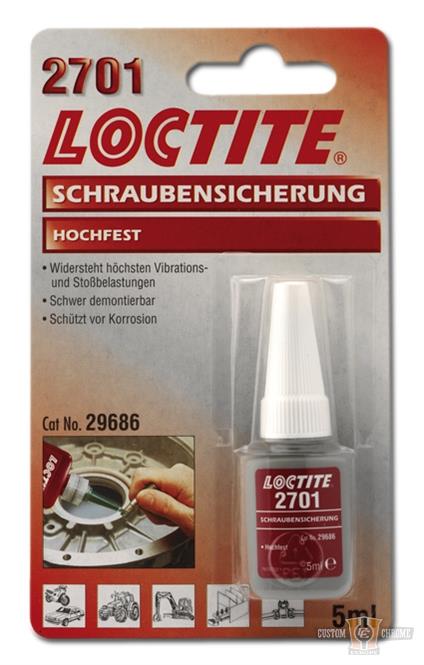 Loctite Threadlocker 2701 Heavy Duty Strenghts - 5ml For Harley-Davidson