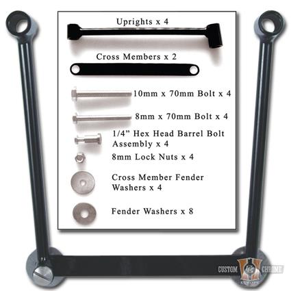 Universal Saddlebag Hard Mount Kit For Harley-Davidson