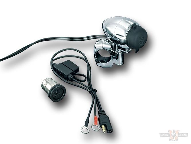 Electrical Power Point with 1" Clamp For Harley-Davidson
