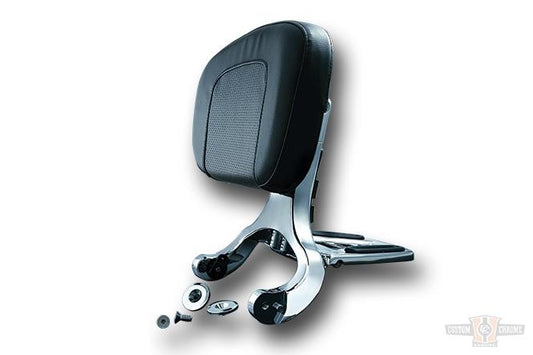 Multi-Purpose Driver-Passenger Backrest For Harley-Davidson