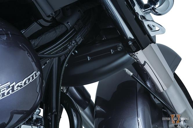 Lower Triple Tree Wind Deflector, Black For Harley-Davidson