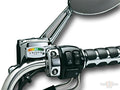 Led Battery Gauge, Chrome For Harley-Davidson