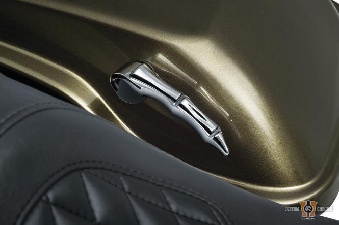 Zombie Saddlebag Latches Handle Chrome For Harley-Davidson