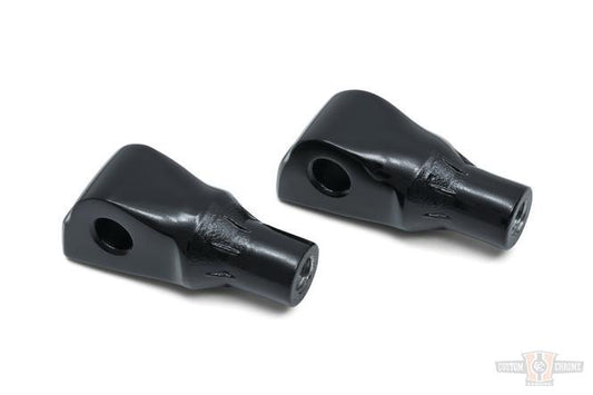 Tapered Passenger Peg Adapter , Gloss Black For Harley-Davidson