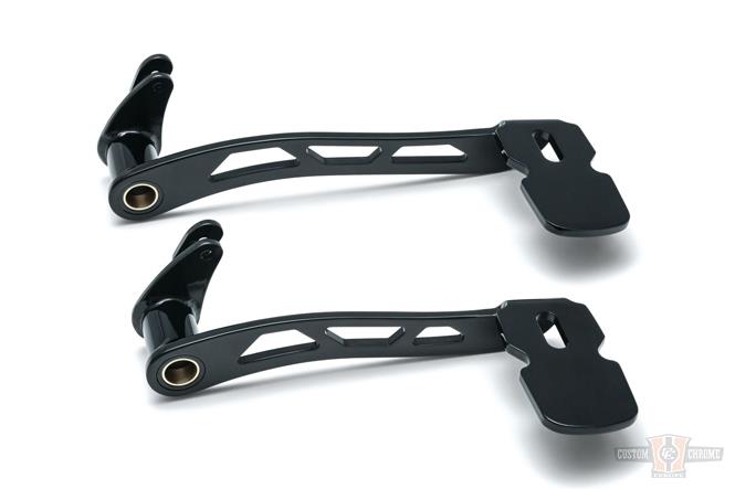 GIRDER BRK PEDAL, '14-UP WITH LOWERS BLK For Harley-Davidson
