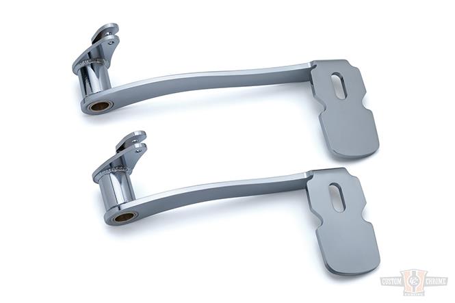 Extended Brake Pedals, For Models Without Fairing Lowers, Chrome For Harley-Davidson