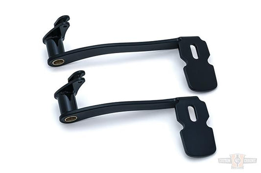 Kuryakyn, Extended Brake Pedals, For Models Without Fairing Lowers, Black For Harley-Davidson