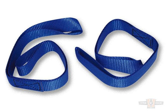 Tie Down Loops, blue, load-strength: 260 kg/strap For Harley-Davidson