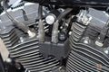 Coil And Key Switch Relocation Kit, Powder Coated, Black For Harley-Davidson