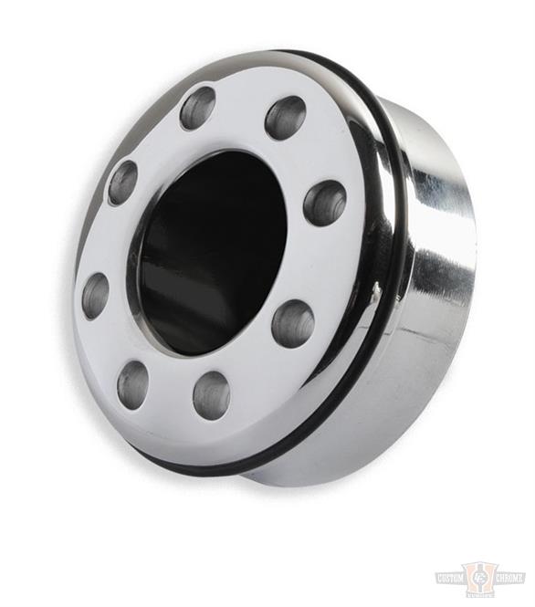 Exhaust,Endcap Donuts Hole, ø 80mm, polished For Harley-Davidson