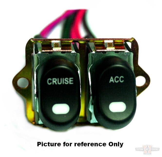 CCE, Rocker Switch Kit, Fairing- Handle Bar, Acc Only, Gold For Harley-Davidson