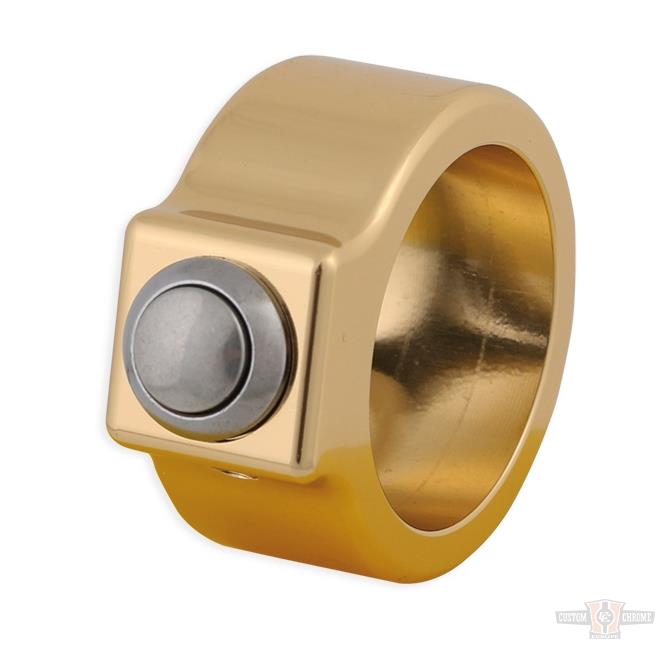 CCE, Switch Housing Kit, 1" Diameter Handle Bar, Single Button, Billet Aluminum, Bronze For Harley-Davidson