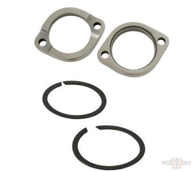 CCE, Exhaust Clamp, Incl. Retainer Rings, Chrome For Harley-Davidson