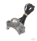 Kustom Tech Handlebar Control Clamp with Micro Switch - Aluminium Raw For Harley-Davidson