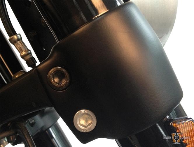 Cult-Werk, Triple Tree Bolts, Set Of Five, Black For Harley-Davidson