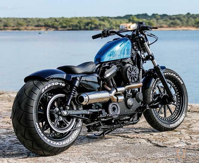 Rear Fender Rick's Sportster 210 Tire (Require Swingarm Modification) For Harley-Davidson