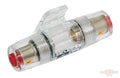 AMP Power, Single Nickel Plated 4/8 Gauge in Line AGU Fuse Holder For Harley-Davidson