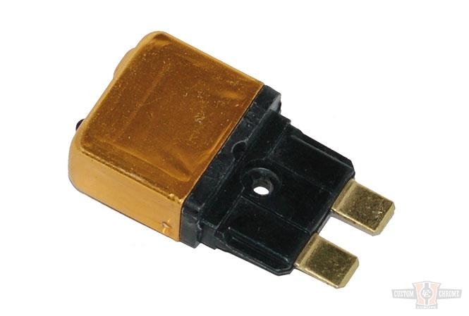 Replacement 20-Amp (Manual Reset) Circuit Breaker, Blade Type For Harley-Davidson