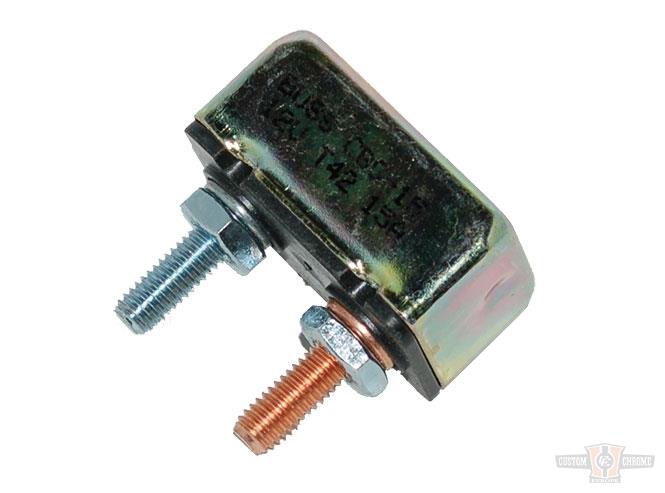 Universal 15-Amp Circuit Breaker, 10-32 Studs For Harley-Davidson