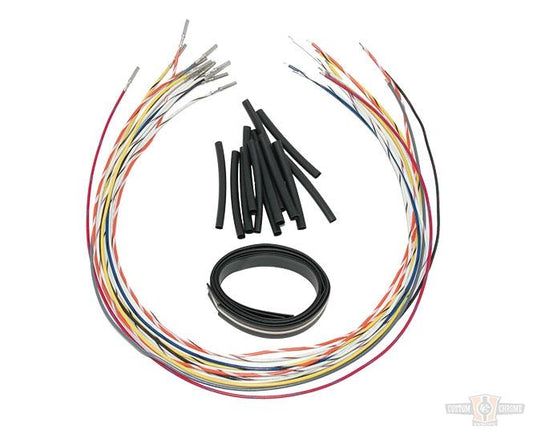 24" Universal Handlebar Switch Wire Extensions, Cut And Solder Applications For Harley-Davidson