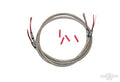 36" Turn Signal Harness Stainless Braided And Clear Coated for Switch Housing Mounted Signals For Harley-Davidson