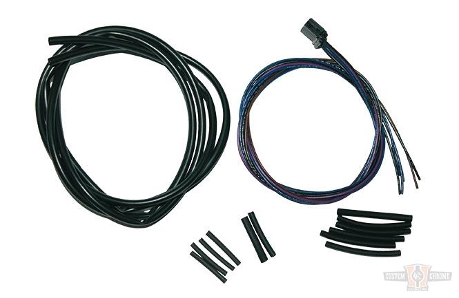 36" Front Turn Signal Relocation Harness (Solder On And OEM Plug Installed) For Harley-Davidson