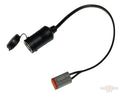 Power Port with Dust Cover for All Can/Bus Models For Harley-Davidson