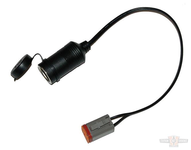 Power Port with Dust Cover for All Can/Bus Models For Harley-Davidson