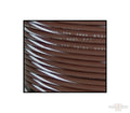 18-Gauge, 100 Feet Spool of Primary Wire, Brown, White Stripe For Harley-Davidson