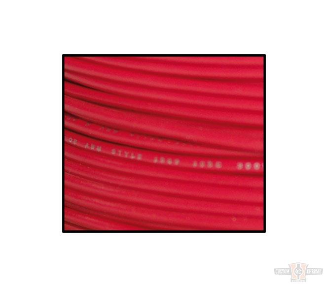 18-Gauge, 100 Feet Spool of Primary Wire, Red For Harley-Davidson