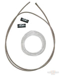 Regulator Harness "DIY" Kit Fits All Ignitions. (1) Stainless Braid, (1) Clear Heat Shrink. For Harley-Davidson