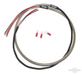 Tachometer Harness Stainless Braided and Clear Coated, Universal Fittment For Harley-Davidson