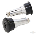 Bar End Weight, Curve, Aluminum, Black For Harley-Davidson