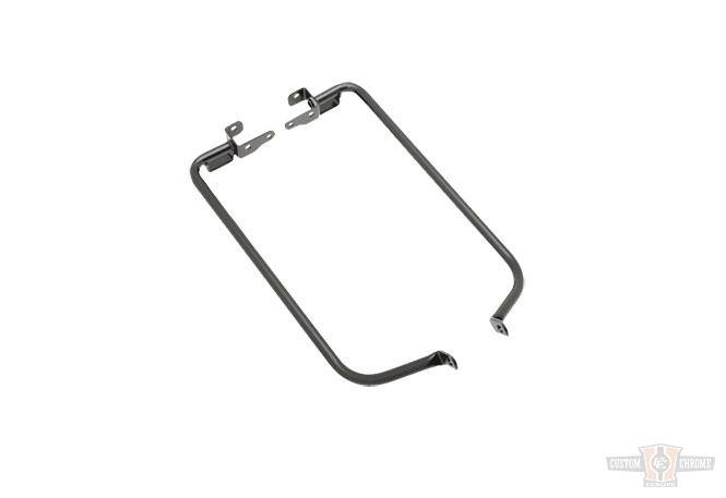 Black Saddlebag Support Bracket Kit For Harley-Davidson