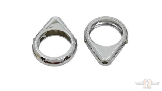 Chrome Radial Clamp Set , For Models With 39mm Fork For Harley-Davidson