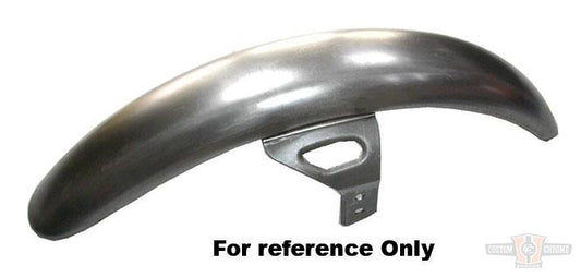 Solo FXD Raw Front Fender Riveted With Chrome Bracket For Harley-Davidson