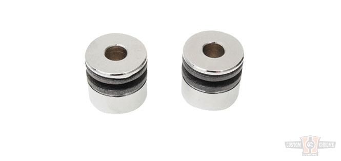 Replacement Bushings For Detachable Docking Hard Ware , .135" Slot , .640" Diameter , 5/16" Hole For Harley-Davidson