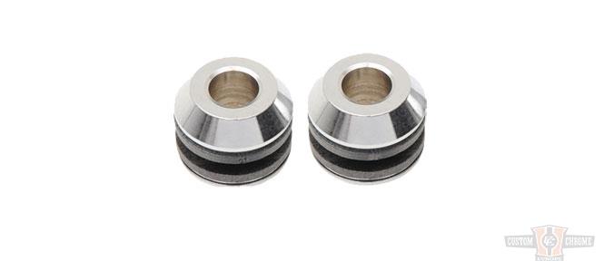 Replacement Bushings For Detachable Docking Hard Ware , .150" Slot , .640" Diameter , 3/8" Hole For Harley-Davidson