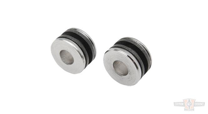 Replacement Bushings For Detachable Docking Hard Ware , .150" Slot , .640" Diameter , 3/8" Hole For Harley-Davidson